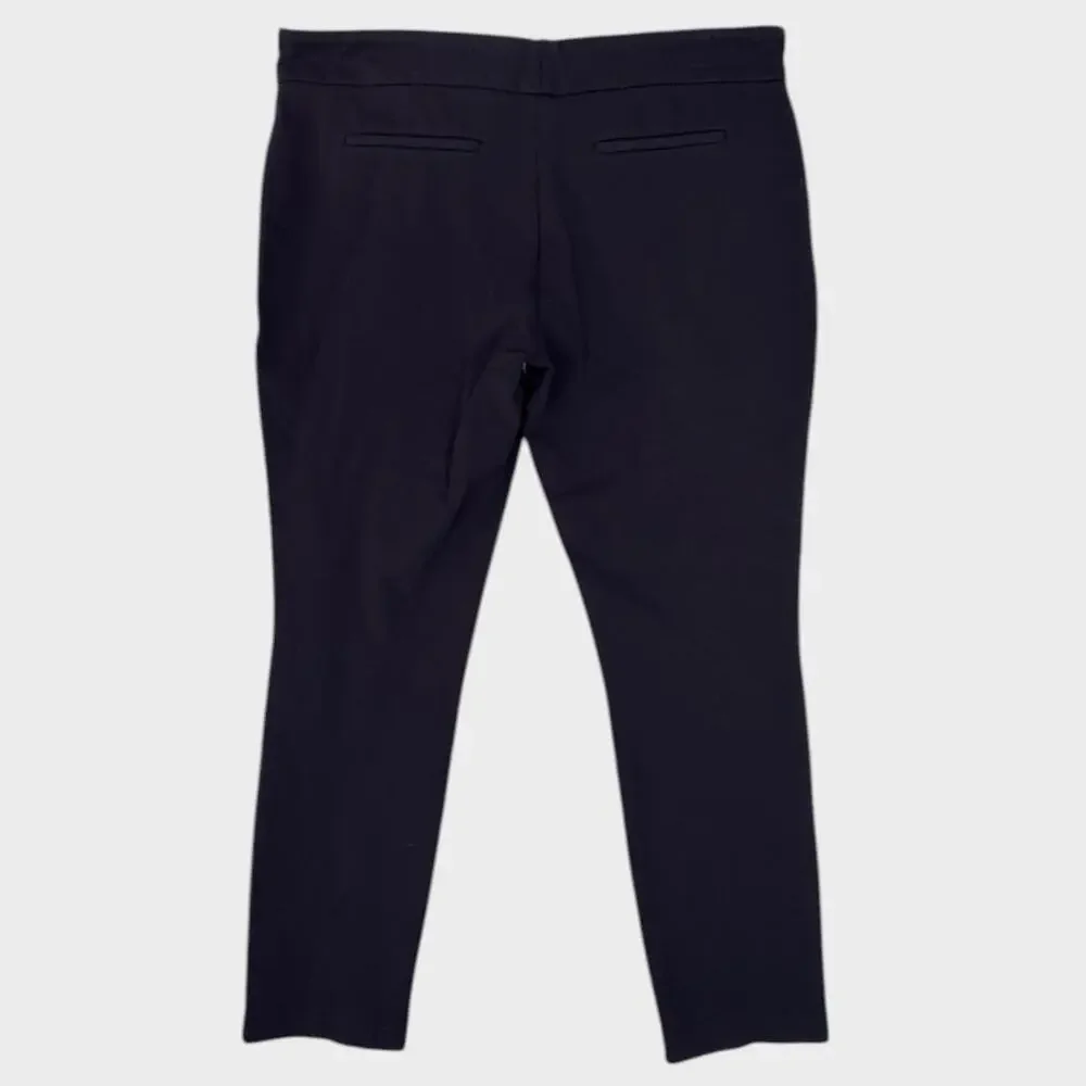 Hilary Radley Navy Blue Womens Pull On Ponte Pants XL Rayon Nylon Spandex